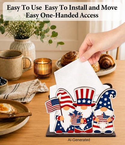 Cute Lemon Wooden Napkin Holder for Table Summer Yellow Lemon Wood Napkin Dispenser for Home Kitchen Dining Room Decor Napkins Tissue Holder