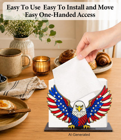Cute Lemon Wooden Napkin Holder for Table Summer Yellow Lemon Wood Napkin Dispenser for Home Kitchen Dining Room Decor Napkins Tissue Holder