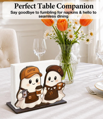 Cute Lemon Wooden Napkin Holder for Table Summer Yellow Lemon Wood Napkin Dispenser for Home Kitchen Dining Room Decor Napkins Tissue Holder