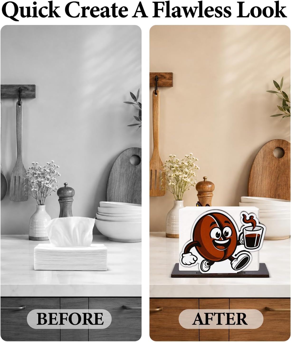 Cute Lemon Wooden Napkin Holder for Table Summer Yellow Lemon Wood Napkin Dispenser for Home Kitchen Dining Room Decor Napkins Tissue Holder