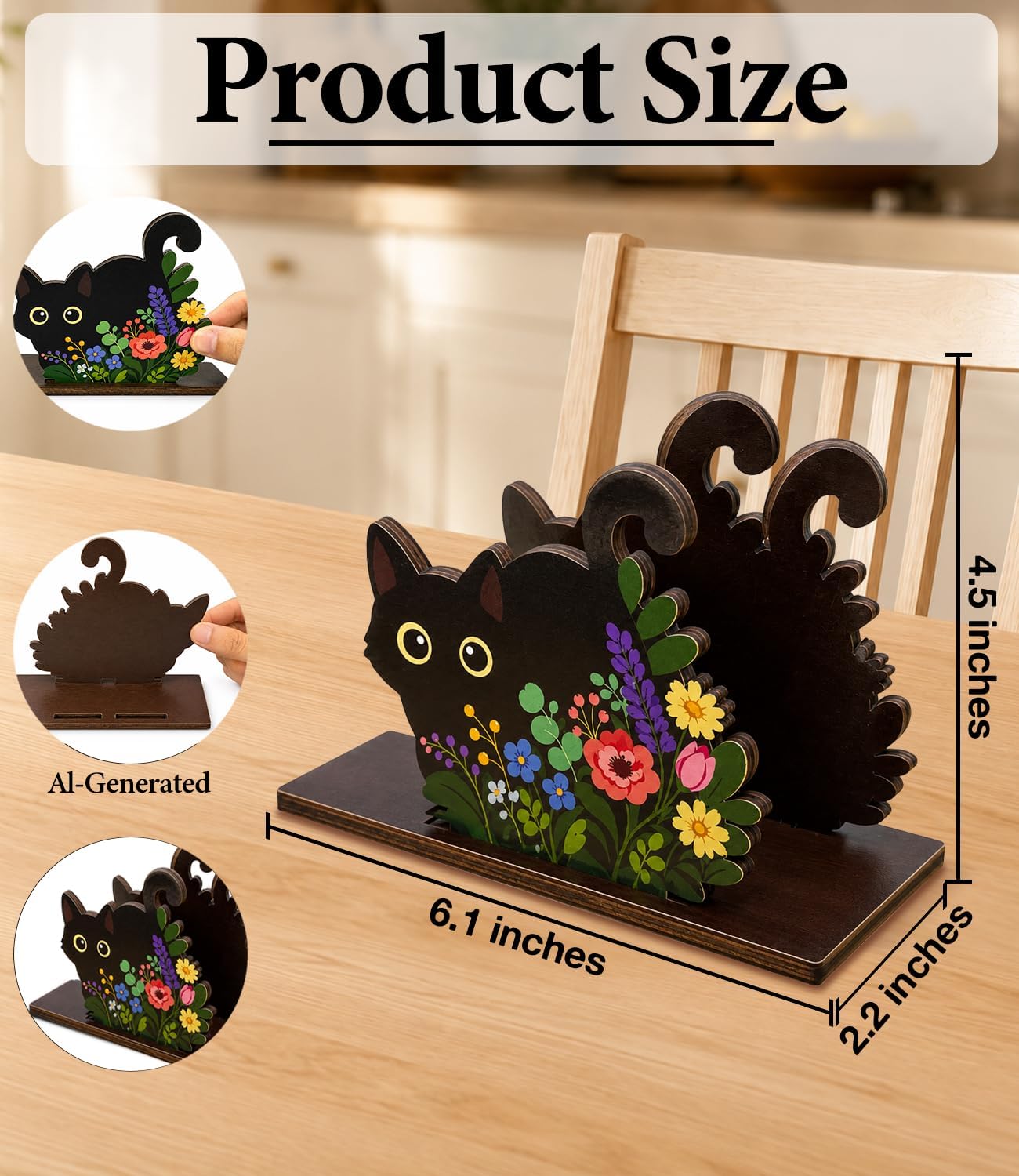 Cute Lemon Wooden Napkin Holder for Table Summer Yellow Lemon Wood Napkin Dispenser for Home Kitchen Dining Room Decor Napkins Tissue Holder