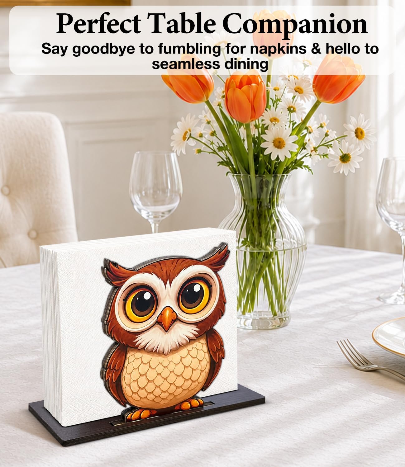 Cute Lemon Wooden Napkin Holder for Table Summer Yellow Lemon Wood Napkin Dispenser for Home Kitchen Dining Room Decor Napkins Tissue Holder