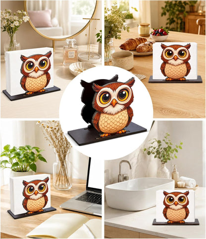 Cute Lemon Wooden Napkin Holder for Table Summer Yellow Lemon Wood Napkin Dispenser for Home Kitchen Dining Room Decor Napkins Tissue Holder