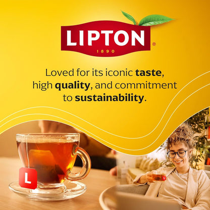 Lemon Ginger Tea Bags, caffeine free Tea, Refresh Fruit and Herbal Tea, Individually Wrapped, 20 Tea Bags