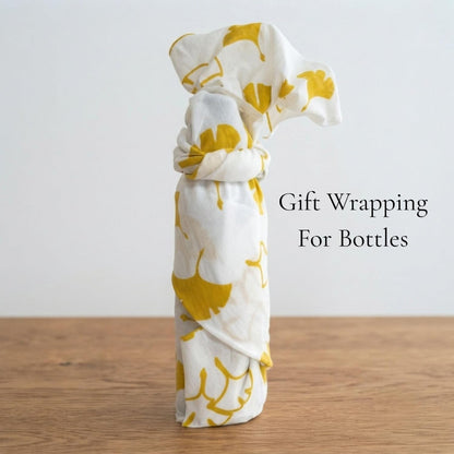 Tenugui Traditional Towel Made in Japan Fray Prevention 100% Cotton Eco Friendly Kitchen Towel Gift Wrapping Gingko (Icho) Yellow on White 34.64" L x 12.99" W (88 × 33 cm)