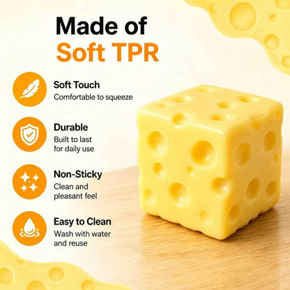 Cheese Squishy,Slow Rising Squishy Stress Relief Fidget Toy | cheese Style,for Adults,Suitable for Office Workers to Release Stress and Negative Emotions. 1 Piece