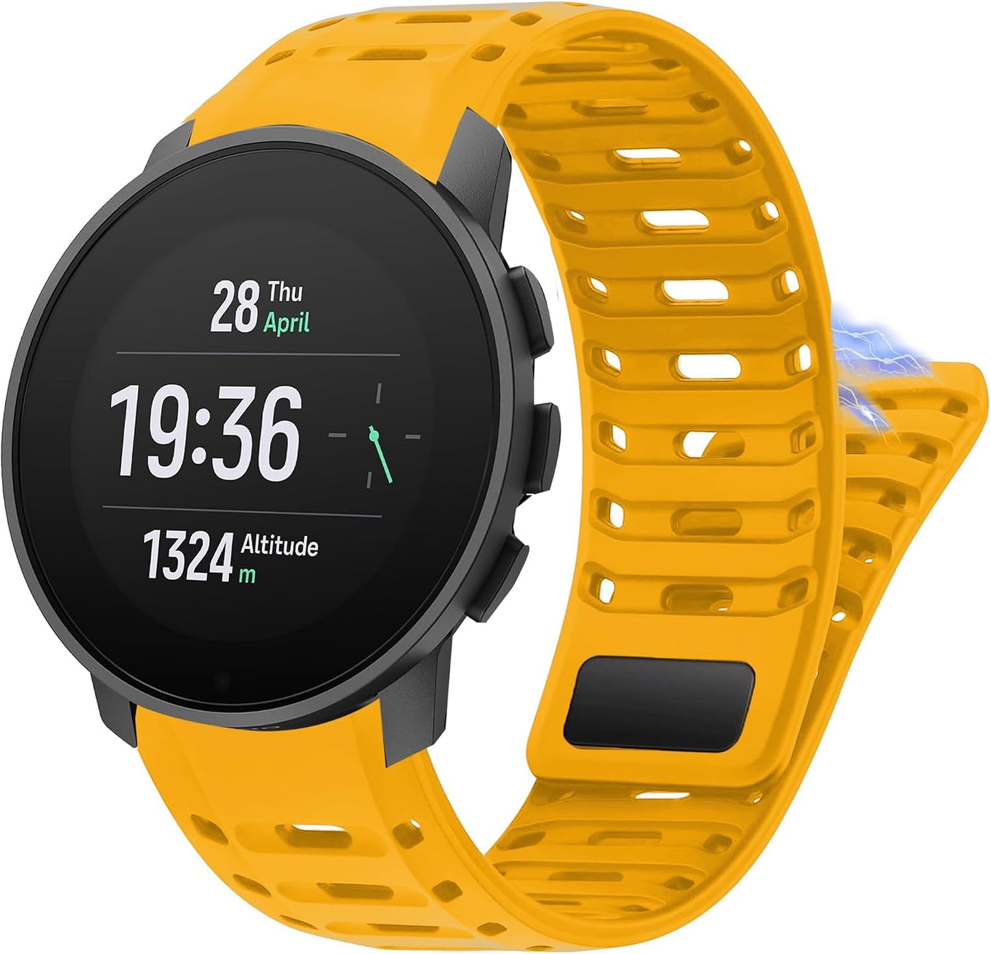 Compatible with SUUNTO Race 2 bands, 22mm Quick Release New Sweat-Proof Sport Silicone, Breathable Replacement Strap Watchband Compatible with SUUNTO Run, OCEAN, Race 2, RACE, RACE S, Nautic S, VERTICAL, Vertical 2, 9 PEAK, 9 PEAK PRO, 5 Peak Smartwatch