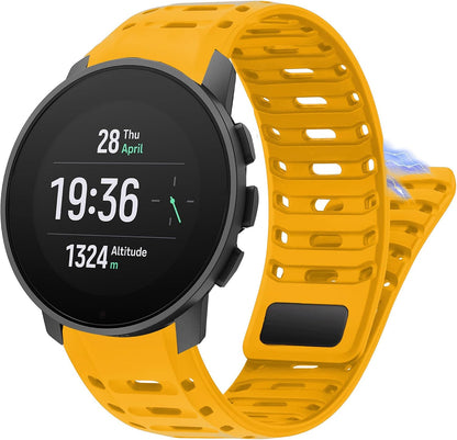 Compatible with SUUNTO Race 2 bands, 22mm Quick Release New Sweat-Proof Sport Silicone, Breathable Replacement Strap Watchband Compatible with SUUNTO Run, OCEAN, Race 2, RACE, RACE S, Nautic S, VERTICAL, Vertical 2, 9 PEAK, 9 PEAK PRO, 5 Peak Smartwatch