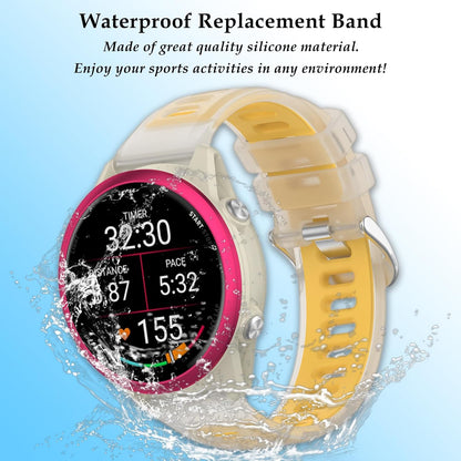 Watch Band Compatible with Garmin Forerunner 570 47mm, 22mm Width Soft Silicone Replacement Straps Wristbands Fit for Garmin Venu 4 45mm/Venu 3/Forerunner 265/255 Smartwatch for Women Men