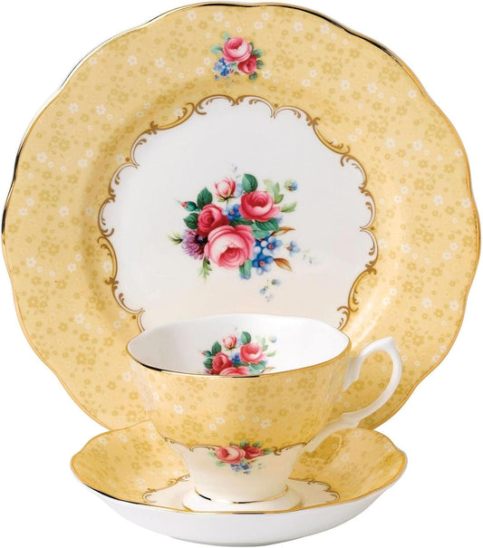 100 Years 1990 3-Piece Set (Teacup, Saucer & Plate 8")