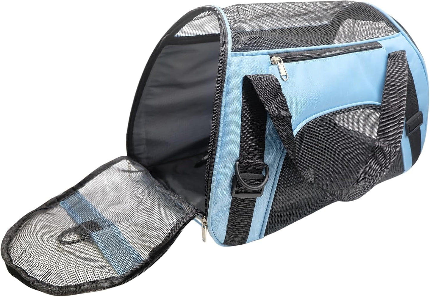 Cat Carrier,Soft-Sided Pet Travel Carrier for Cats,Dogs Puppy Comfort Portable Foldable Pet Bag Airline Approved (Medium-Black)
