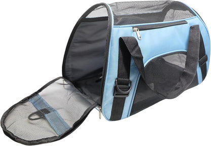 Cat Carrier,Soft-Sided Pet Travel Carrier for Cats,Dogs Puppy Comfort Portable Foldable Pet Bag Airline Approved (Medium-Black)