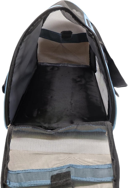 Cat Carrier,Soft-Sided Pet Travel Carrier for Cats,Dogs Puppy Comfort Portable Foldable Pet Bag Airline Approved (Medium-Black)