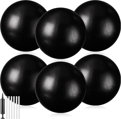 6 Pcs Small Exercise Ball Mini Pilates Ball 9 Inch Anti Burst Yoga Ball for Stability, Workout, Barre, Core Strength, Physical Therapy, Balance, Stretching at Home Gym Class