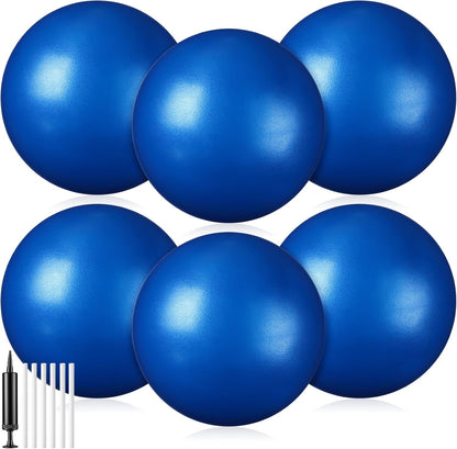 6 Pcs Small Exercise Ball Mini Pilates Ball 9 Inch Anti Burst Yoga Ball for Stability, Workout, Barre, Core Strength, Physical Therapy, Balance, Stretching at Home Gym Class