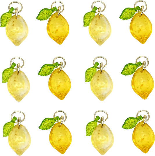 50pcs Glass Pendant Charms - Multicolor Theme Drops for Necklace Craft, Jewelry Making Supplies (Various Styles)
