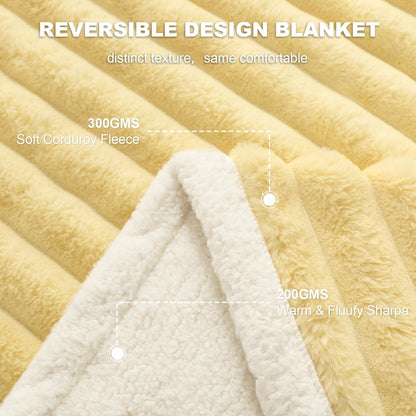 Yellow Emotional Support Blanket for Large Dog, Waterproof Security Calming Blankets High Visibility for Dogs, Washable Pet Separation Anxiety Reduce Calming Throw Blankets, 50"x60", Yellow