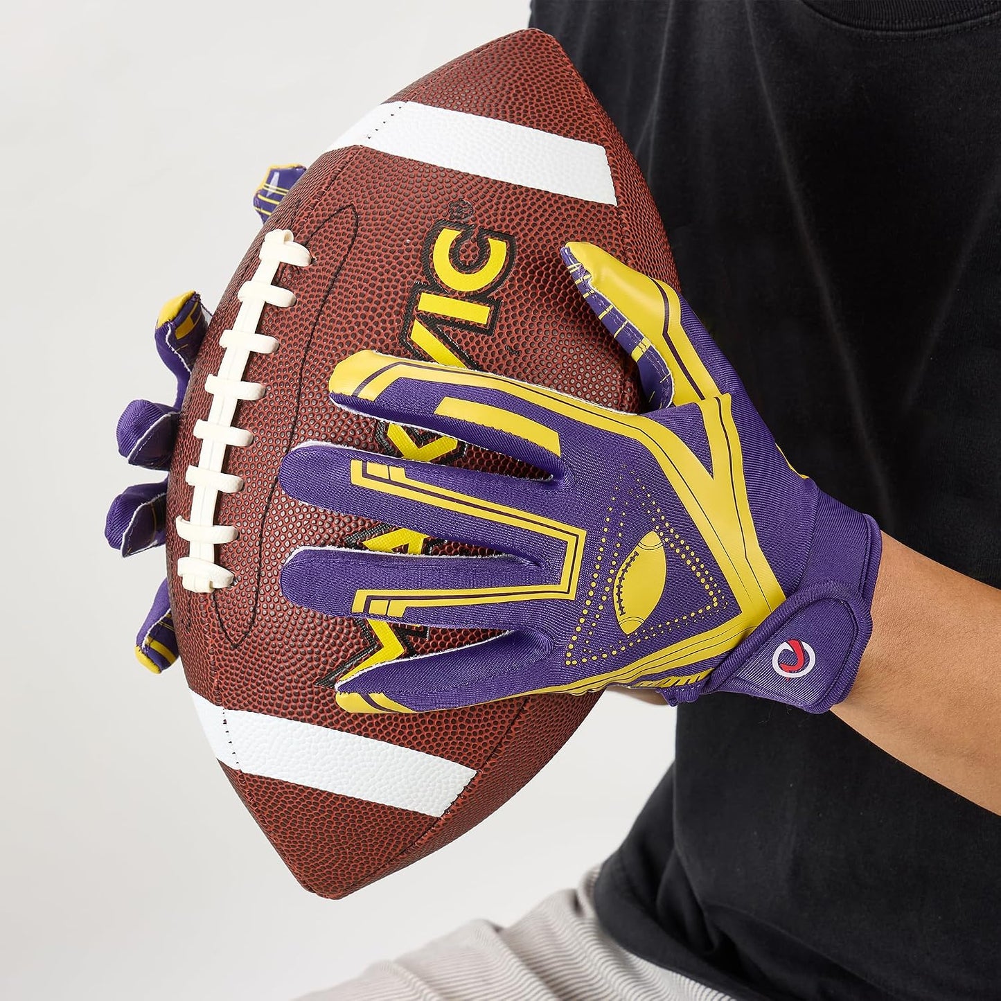 Youth Football Gloves Ultra-Sticky Receiver Gloves for Kids, for Boys/Girls