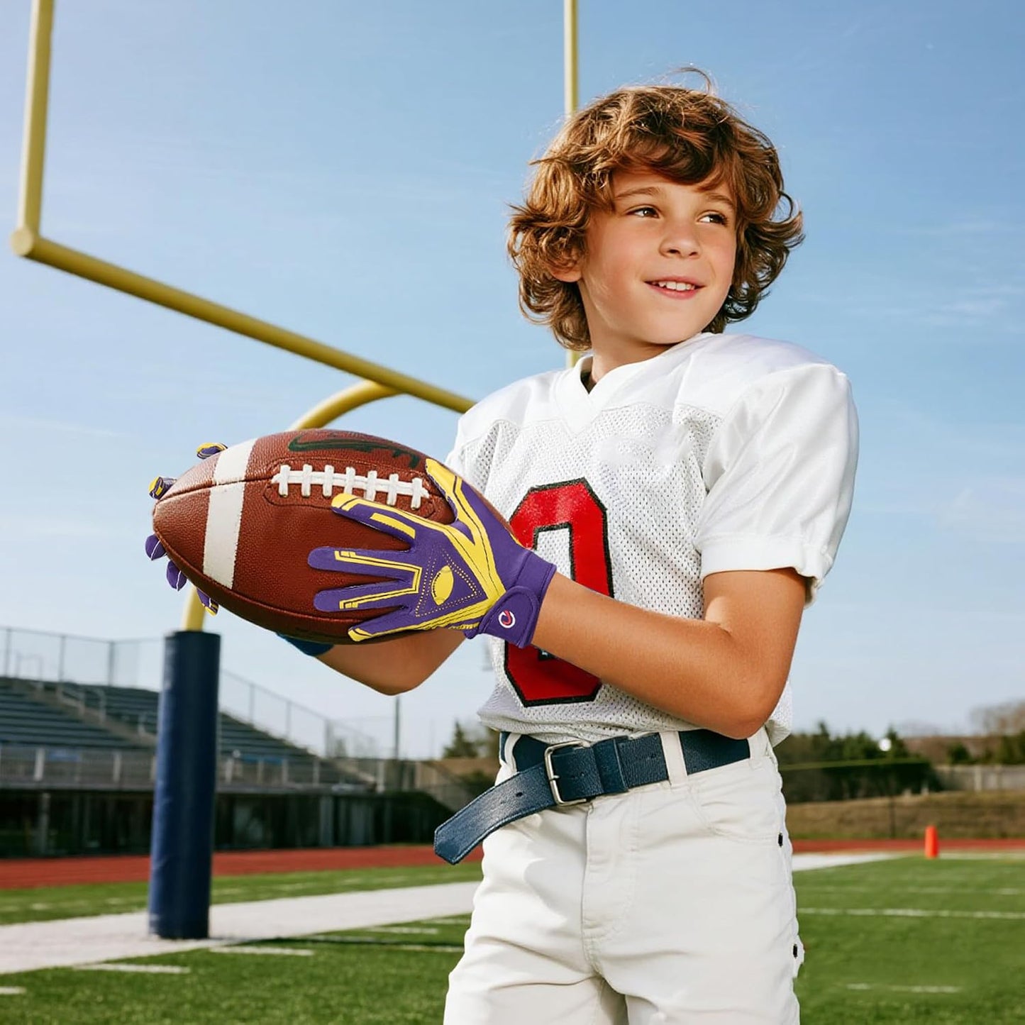 Youth Football Gloves Ultra-Sticky Receiver Gloves for Kids, for Boys/Girls