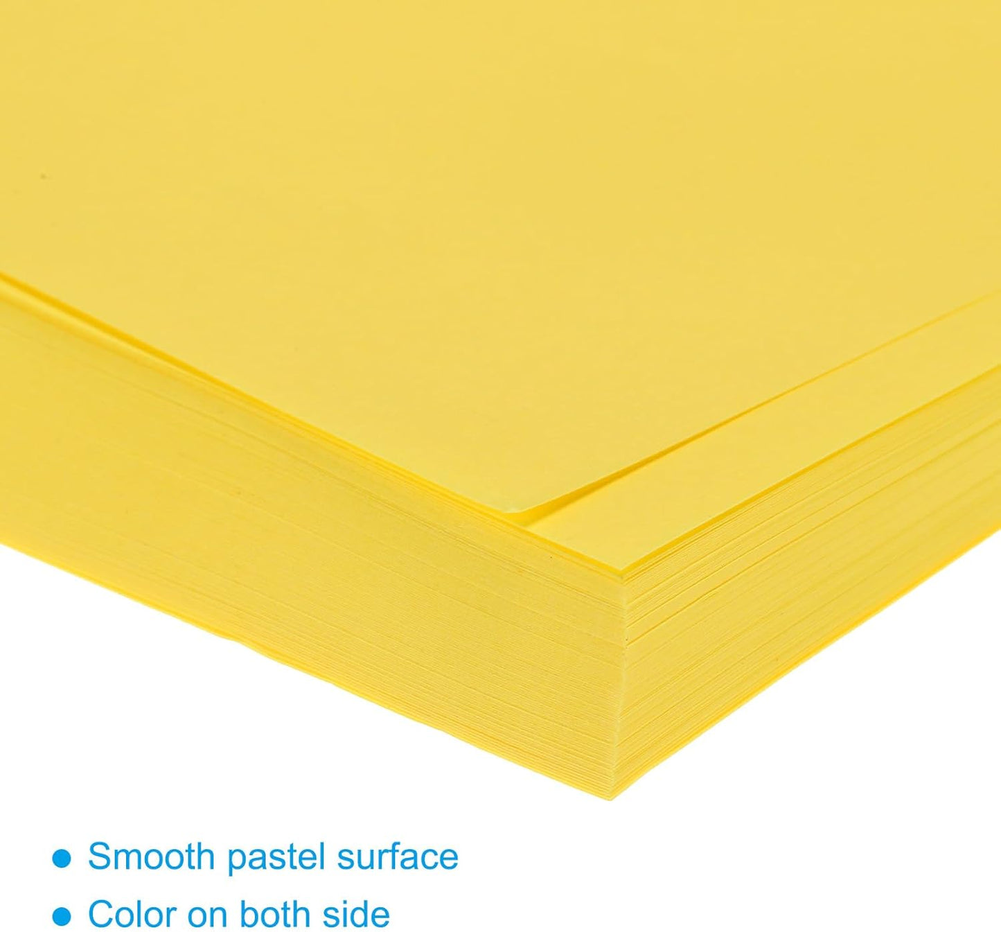 100 Sheet Origami Paper Double Sided Lemon Yellow 10x10 Inch Square Sheet for Art Craft Project, Beginners, Gifts Decor
