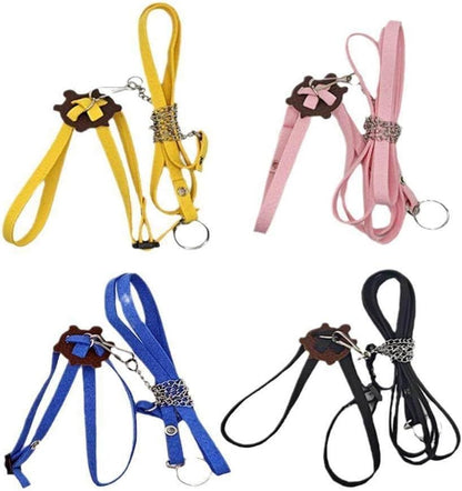 Tortoise Leash,Adjustable Control Rope Turtle Leash and Harness Pet S | Walking Rope for Small Medium and Large Turtle Pets Outdoor Walking Training Supplies Yellow