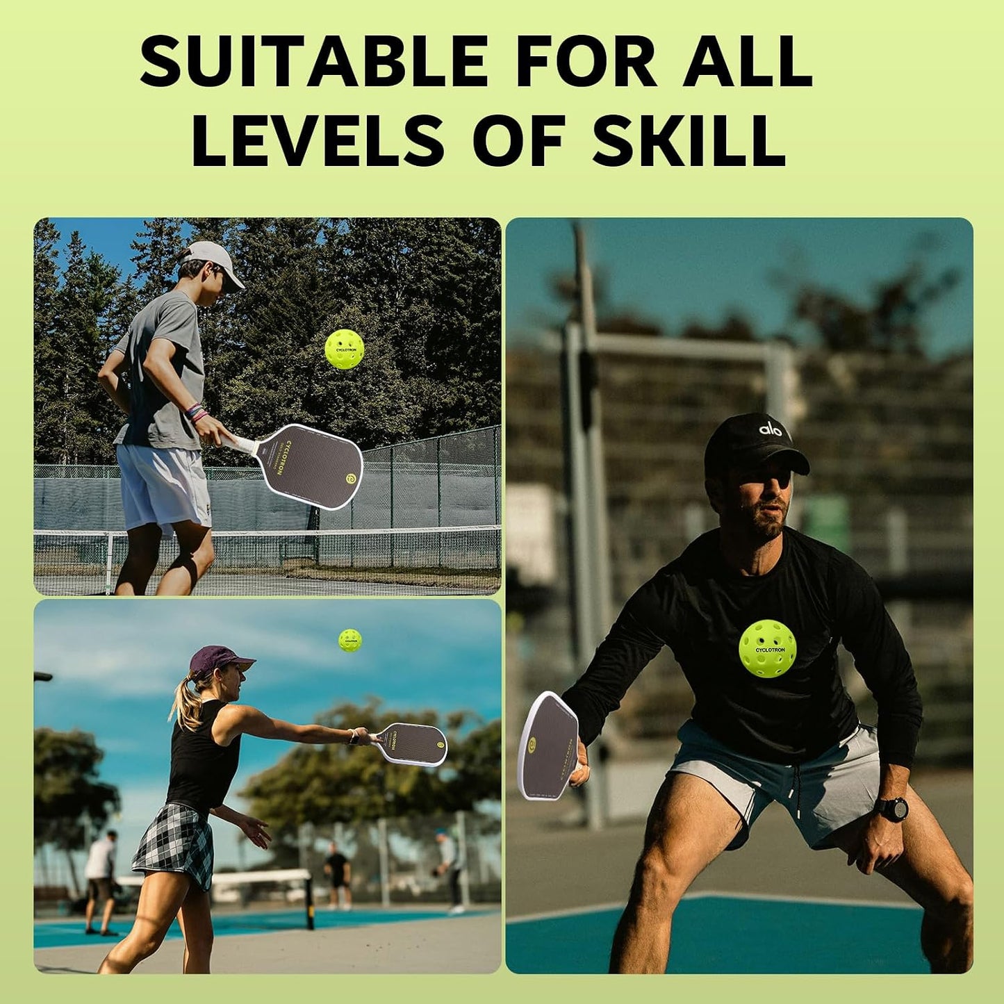 6-Pack Premium Pickleball Balls - USAP Approved, 40 Holes Outdoor/Indoor Pickle Balls with Bag, Perfectly Balanced, High Bounce True Flight, Pickle Ball for Tournament Play