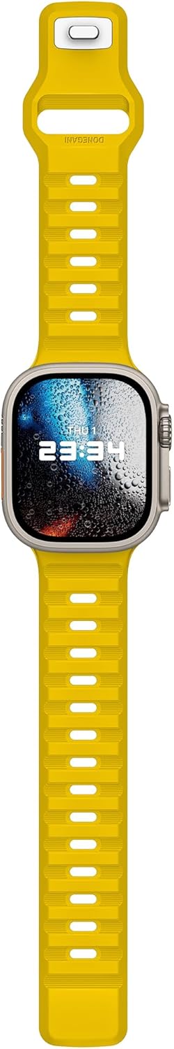 UC1 Band for Apple Watch Bands Women Men Se Ultra 2 40mm 44mm 46mm 42mm 45mm 41mm 38mm 49mm Series 11 10 9 8 7 6 5 4 3 iWatch Sport Strap Silicone Lemon Yellow
