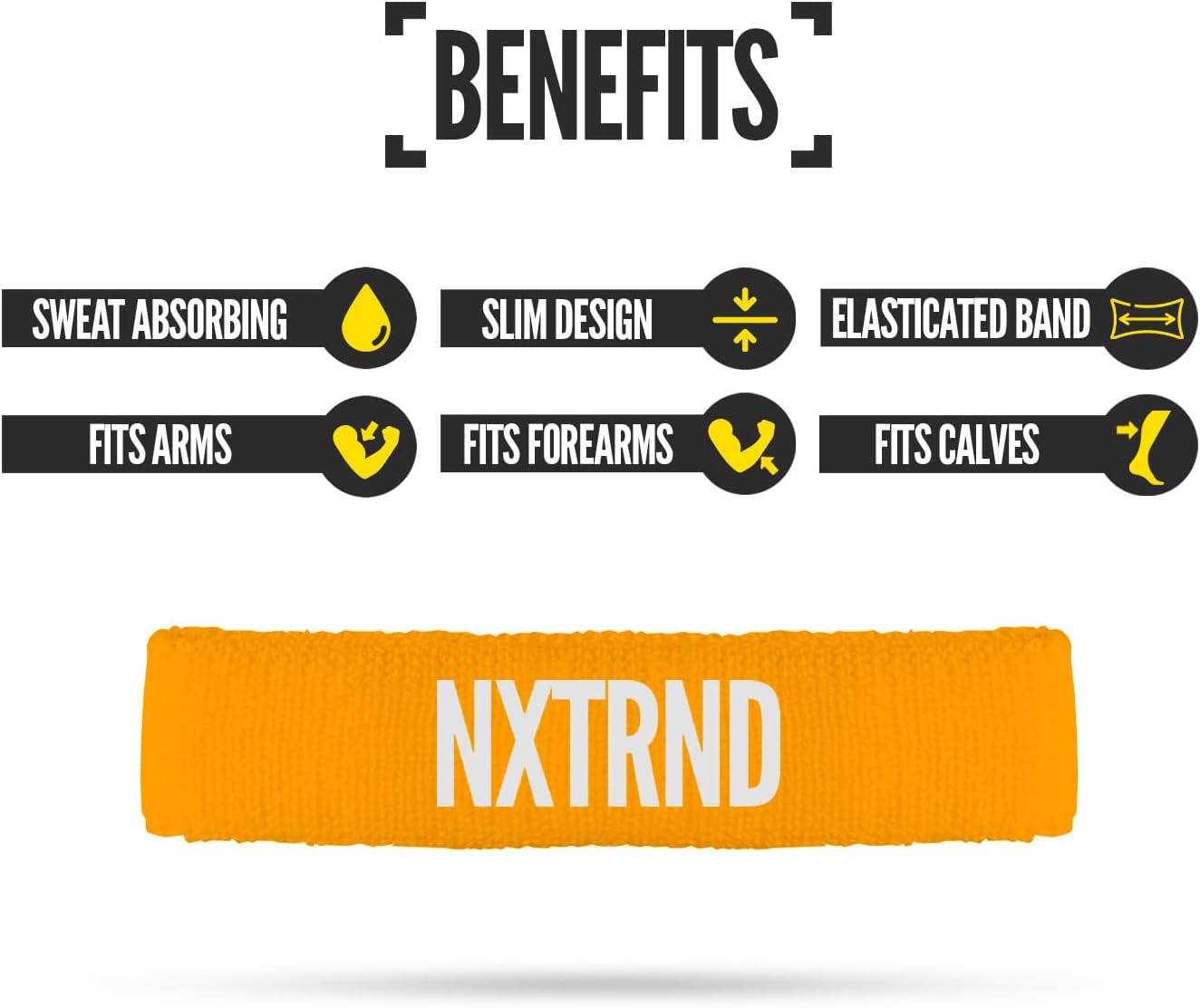 1 Pair Bicep Bands, Sweat-Absorbent Arm Sweatbands, Football Accessory