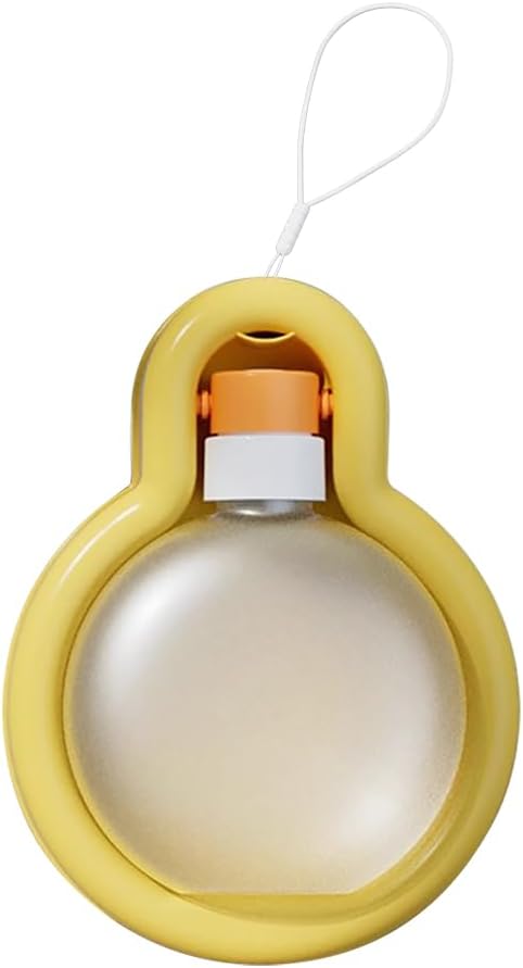 Dog Water Bottle, Travel Puppy Water Bowl, Portable Pet Water Bottle, Leak Proof Puppy Water Dispenser with Drinking Feeder for Walking, Hiking,Traveling (Yellow, 16.9oz)