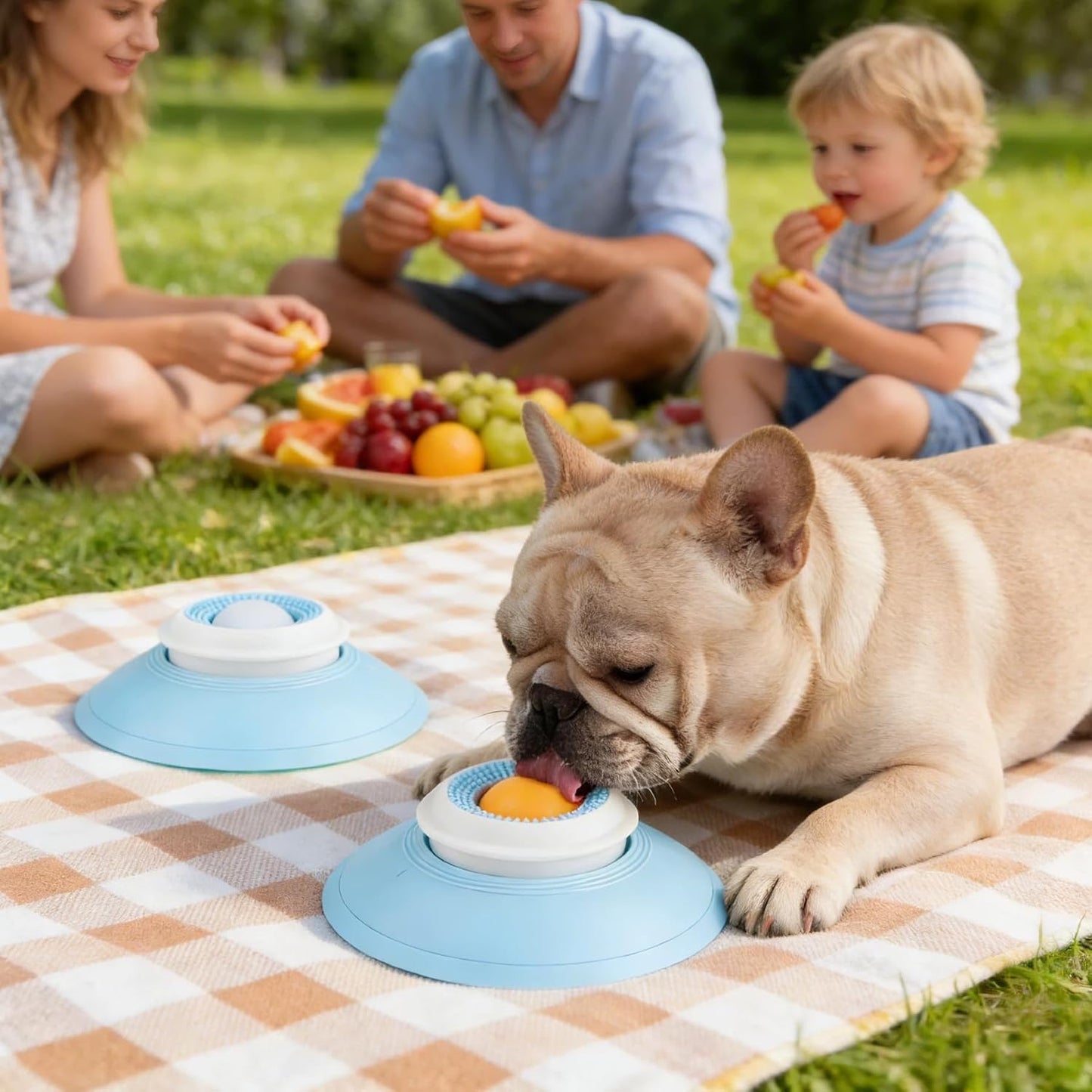Dog Cat Licks Toys, Pet Lick Bowl for Dogs Cats, Anxieties Relief Slow Feeder, Non-Slip Dog Licks Roll Ball Treat Dispenser, Bowl Enrichment Toys to Keep Them for Liquid Food (Yellow)