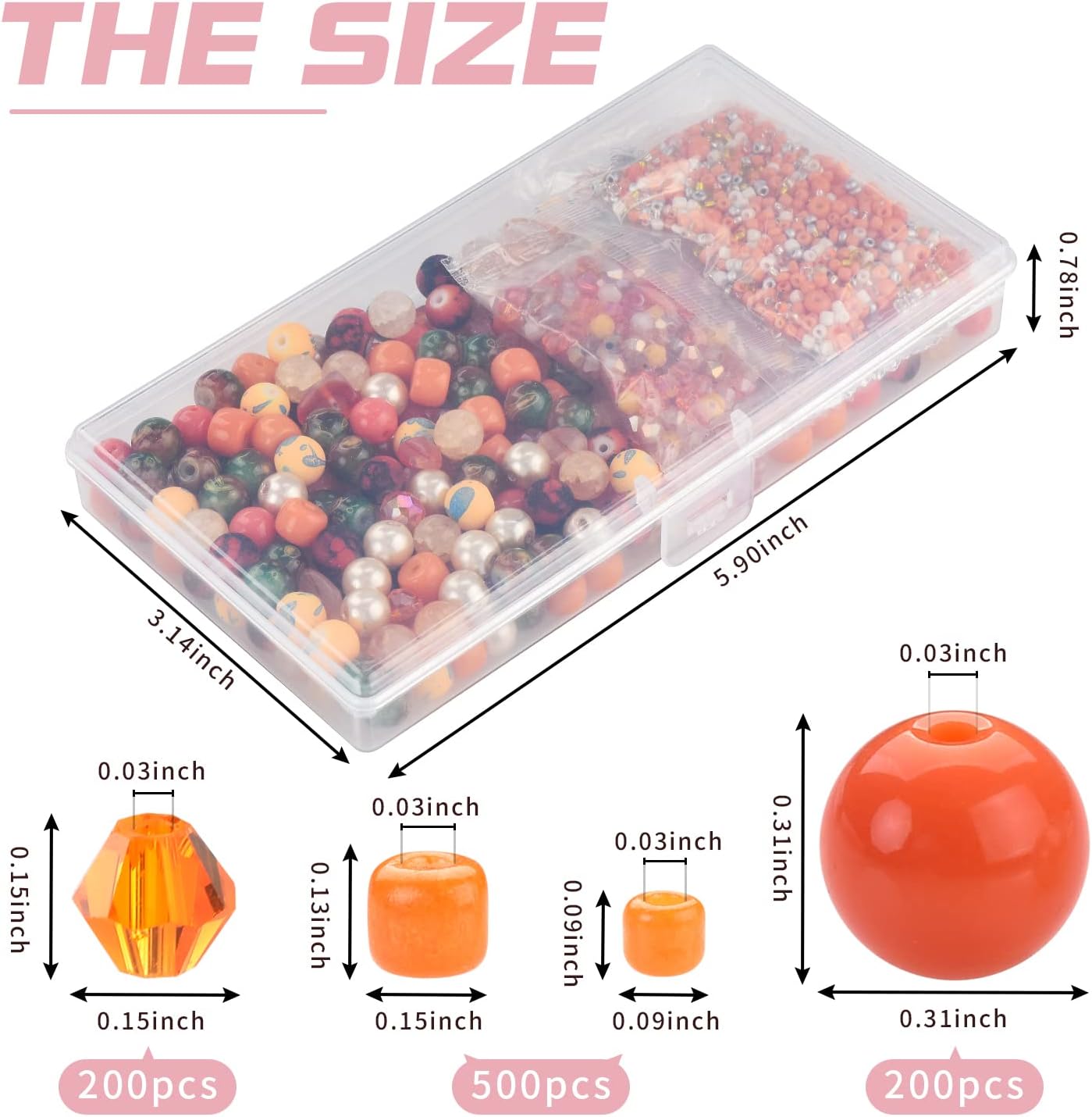Yellow Glass Beads for Bracelet kit, 900pcs Crystal Beads for Jewelry Making Include 8mm Round Assorted Beads with Bicone/and Seed Beads for Craft, Necklace, Earring and Phone Chain
