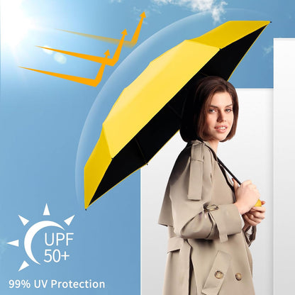 Travel Umbrella Portable Compact Umbrellas, Pocket Mini for Purse, Umbrellas for UV Sun & Rain Small for Backpack, Umbrella with Case Folding for Kids Women