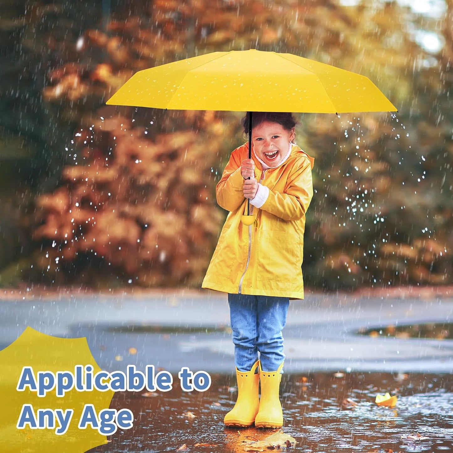 Travel Umbrella Portable Compact Umbrellas, Pocket Mini for Purse, Umbrellas for UV Sun & Rain Small for Backpack, Umbrella with Case Folding for Kids Women