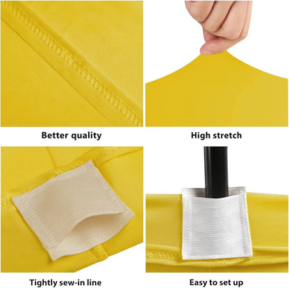 4ft Stretch Spandex Fitted Table Cloth for 4 Foot Tables | GRS-Certified Eco-Friendly Fabric, Elastic Fit Rectangle Tablecloth, Washable, Wrinkle-Free, For Events & Parties