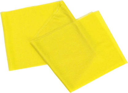 Pack of 25, Yellow, Sheer Chiffon Chair Sashes Bows Chair Cover Back Tie Ribbon for Wedding Birthday Baby Shower Engagement Ceremony Event Party Banquet Restaurant Dining Chair Decoration