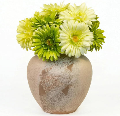 TOPIA Artificial African Daisies Flowers African Daisy Silk Flowers Artificial Gerbera Daisies Pack of 10 (Yellow)