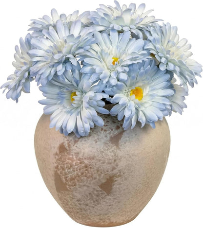 TOPIA Artificial African Daisies Flowers African Daisy Silk Flowers Artificial Gerbera Daisies Pack of 10 (Yellow)