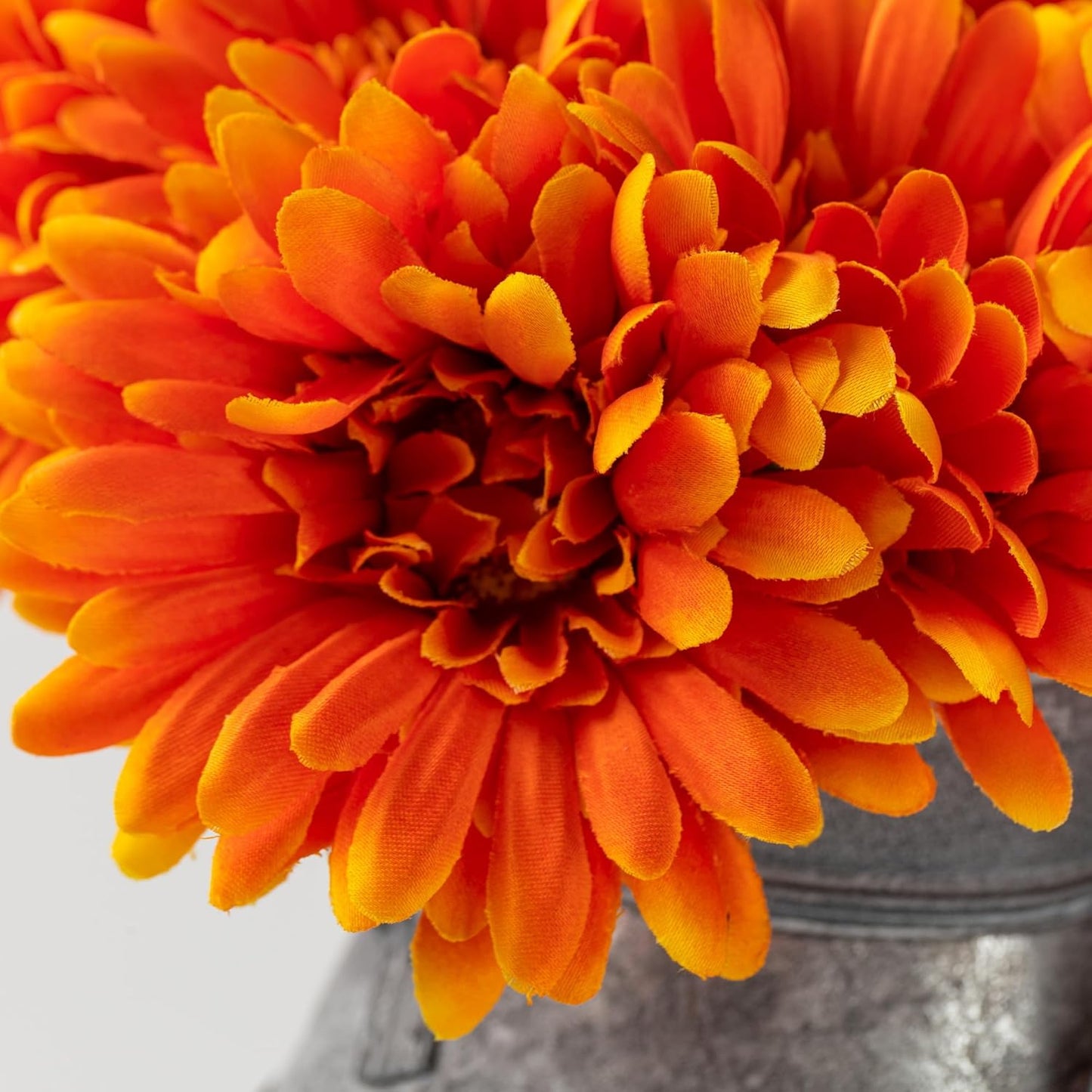 TOPIA Artificial African Daisies Flowers African Daisy Silk Flowers Artificial Gerbera Daisies Pack of 10 (Yellow)