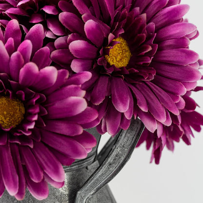TOPIA Artificial African Daisies Flowers African Daisy Silk Flowers Artificial Gerbera Daisies Pack of 10 (Yellow)