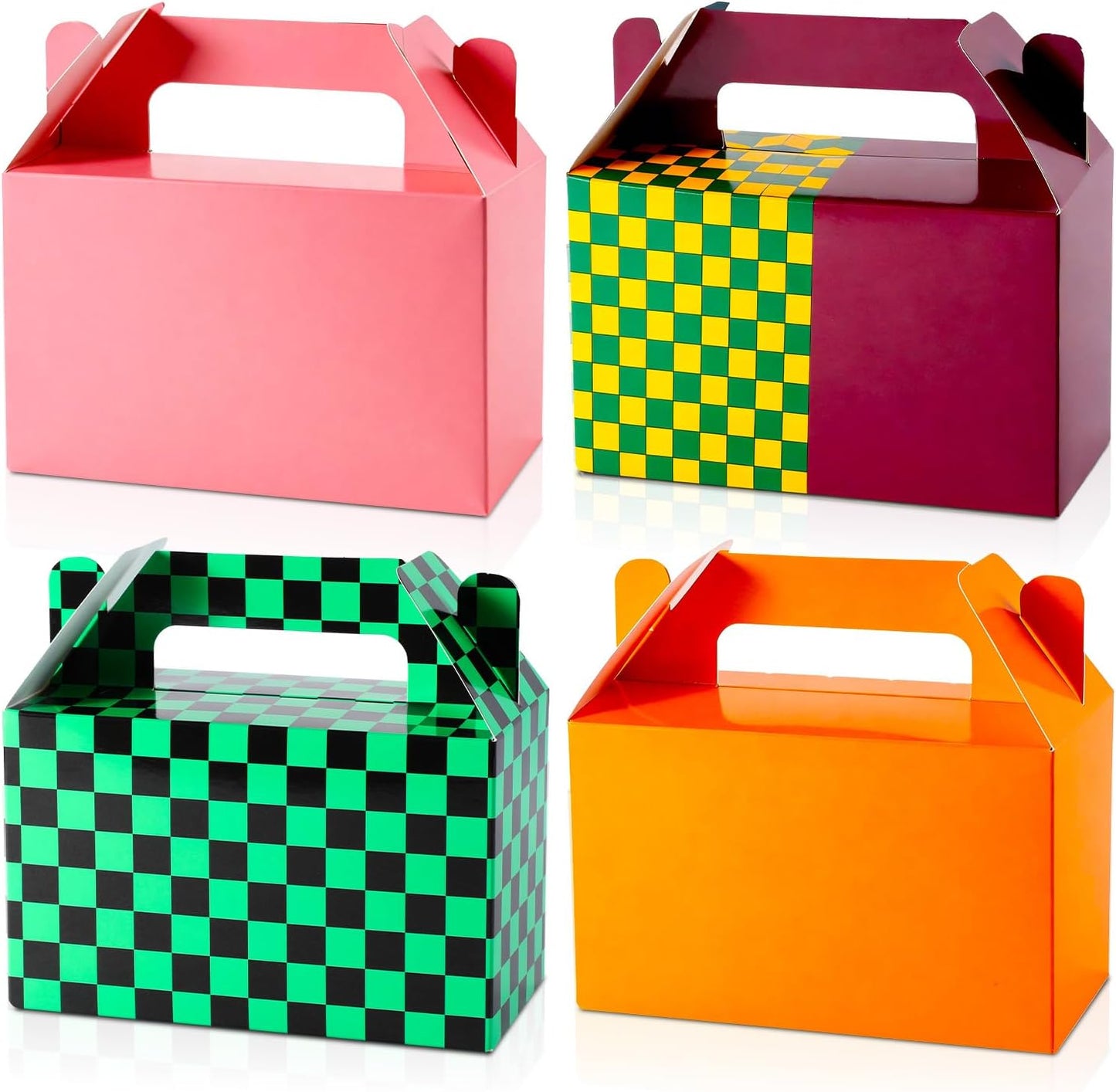 12Pcs Demon Party Treat Boxes Anime Gift Box Supplies Demon Theme Goodie Gift Boxes With Handles Anime Party Favor Paper Box for Kid Boys Girls Demons Parties Birthday Baby Shower Decorations