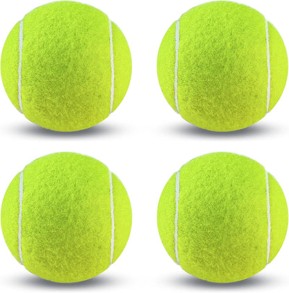 Tennis Balls, 4 Pack Training Tennis Balls – Practice Balls for Beginners & Playing Balls for Dogs