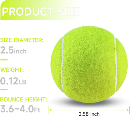 Tennis Balls, 4 Pack Training Tennis Balls – Practice Balls for Beginners & Playing Balls for Dogs