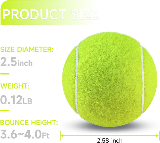 Tennis Balls, 4 Pack Training Tennis Balls β Practice Balls for Beginners & Playing Balls for Dogs