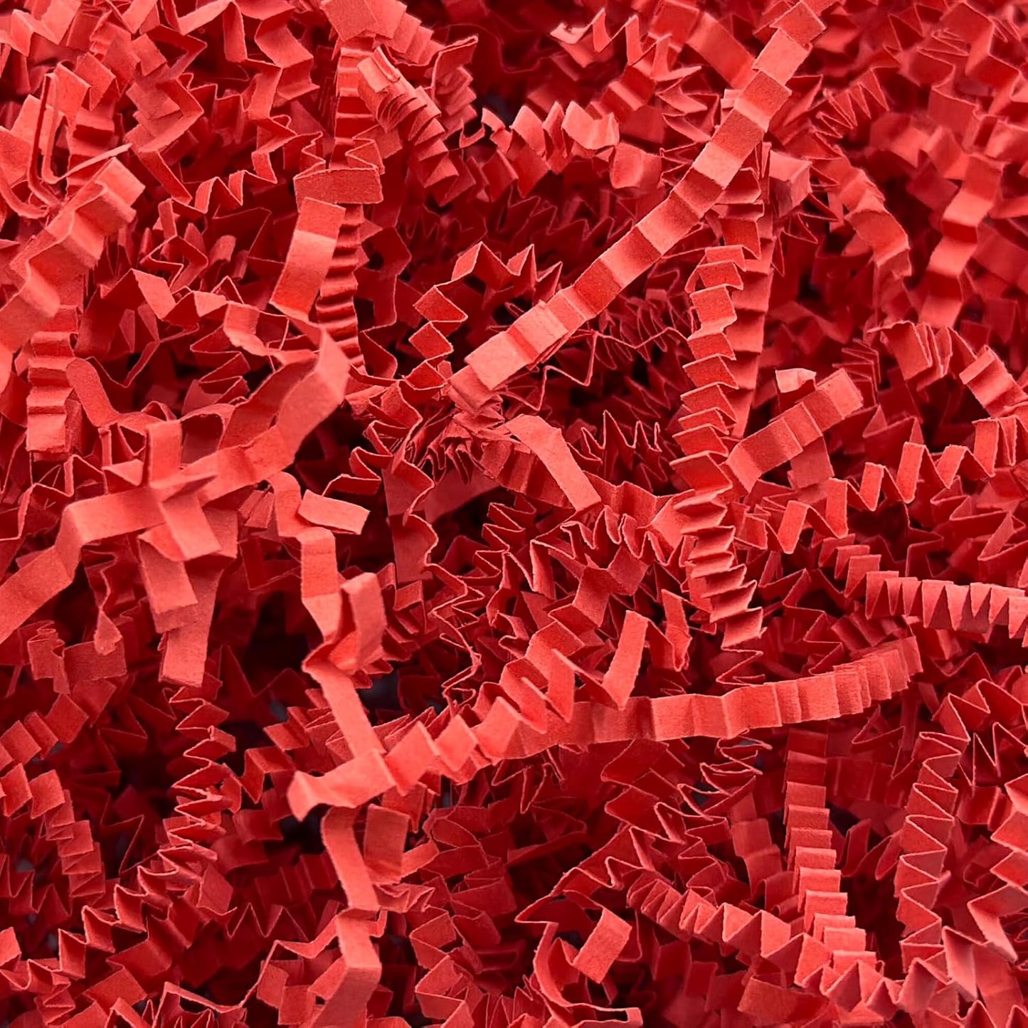 1LB Crinkle Cut Paper Shred Filler for Gift Box Bag and Basket On Holidays(Red)