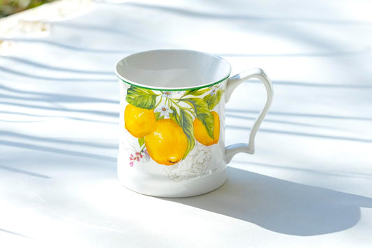 Grace Teaware Lemon Garden Fine Porcelain Mug (Coffee Mug), Regular
