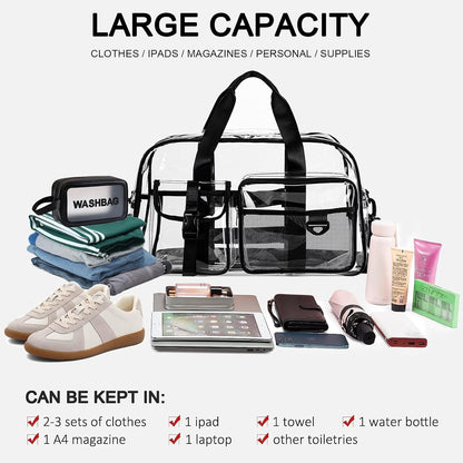 Small Gym Bag for Women, Travel Duffle Bag Carry On Weekender Bag with Shoe Compartment - Colors B