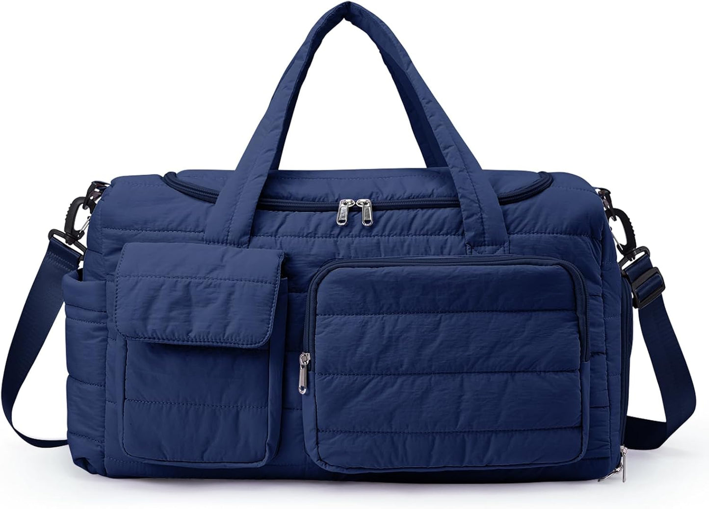 Small Gym Bag for Women, Travel Duffle Bag Carry On Weekender Bag with Shoe Compartment - Colors B