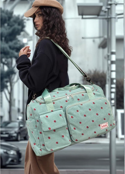 Small Gym Bag for Women, Travel Duffle Bag Carry On Weekender Bag with Shoe Compartment - Colors B