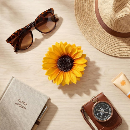 4PCS Sunflower Hair Clips for Women, Yellow Flower Hair Clips Daisy Hair Clip, Large and Small Sunflower Hair Barrettes Floral Hair Accessories