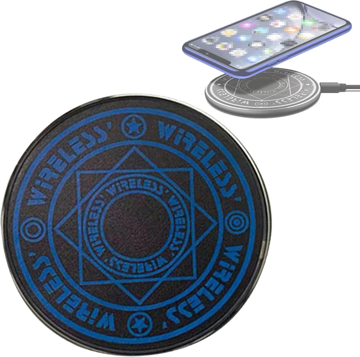 Phone Charger Wireless Charger Ultra Slim for Phone(Size:15W,Color:yellow)